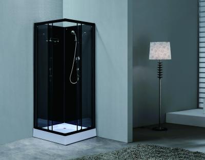 Stylish Shower Room With Matt Black And Tempered Glass For Durable And Customizable