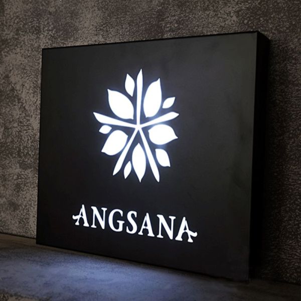 Best Selling Customizable Store Logo Led Lighting Metal Light Box Signs