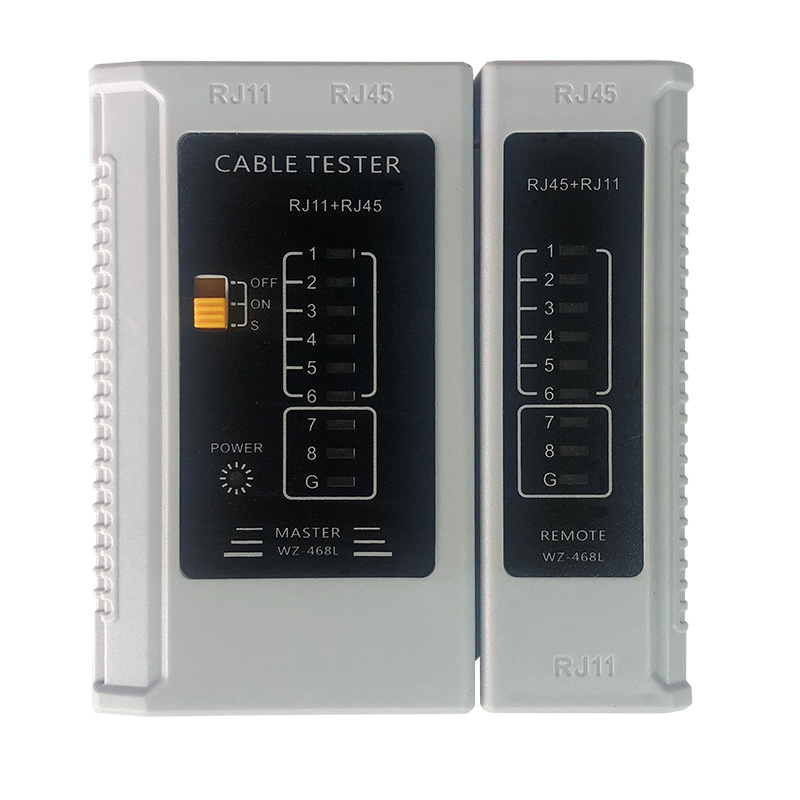 ABS Plastic Cat5, Cat5e, Cat6, Cat6A, RJ45 RJ11 Network Cable Tester