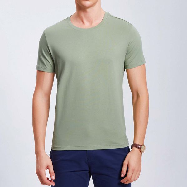 Oem Factory Manufacturer Custom Logo Classic Crewneck Cotton T-Shirt