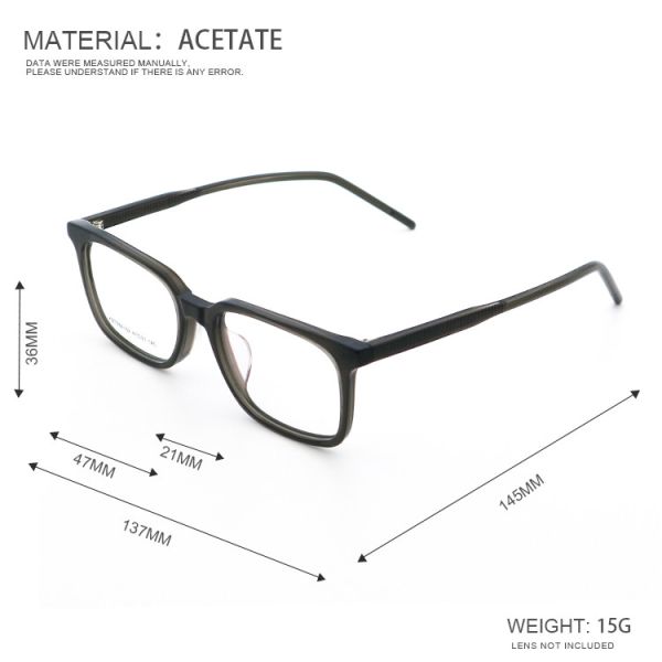 2024 Мода Индивидуальность Ретро Ацетатные очки MR 98A162