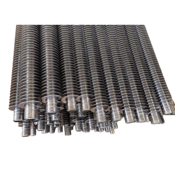 Spiral Type Aluminum Finned Tubes With ASME Carbon Steel SA178 63.5x4.5x6000mm