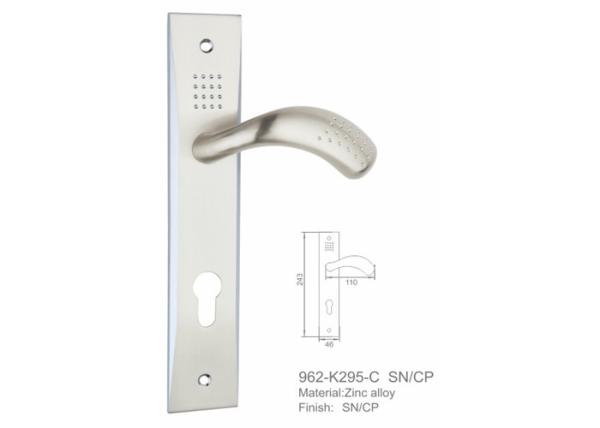 Entrance Interior Door Knob Sets 7 Layers Electroplating Customized Lever Length