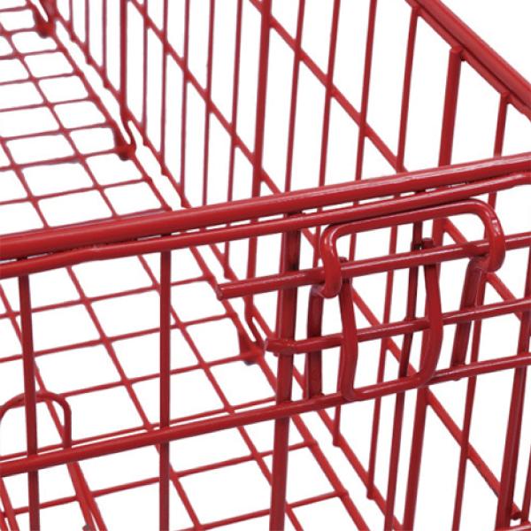 Container de promotion de supermarché paniers d'empilement en treillis métalliques