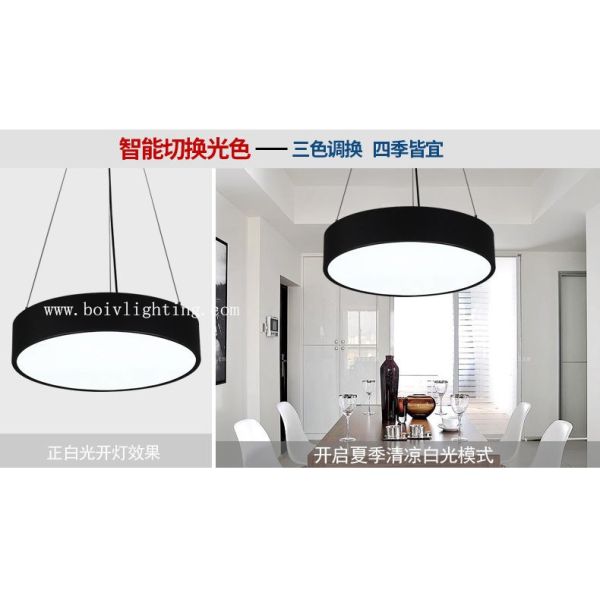 Black Or White Color BV2211/400 Aluminum LED Lighting 72W Ø600MM