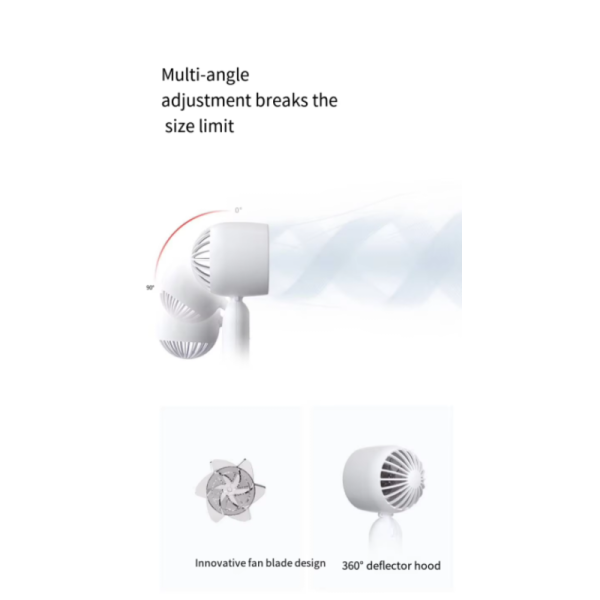 Portable Dual Use Handheld Desktop Fan Rechargeable Mini Fans Hand Held Quiet Cooling