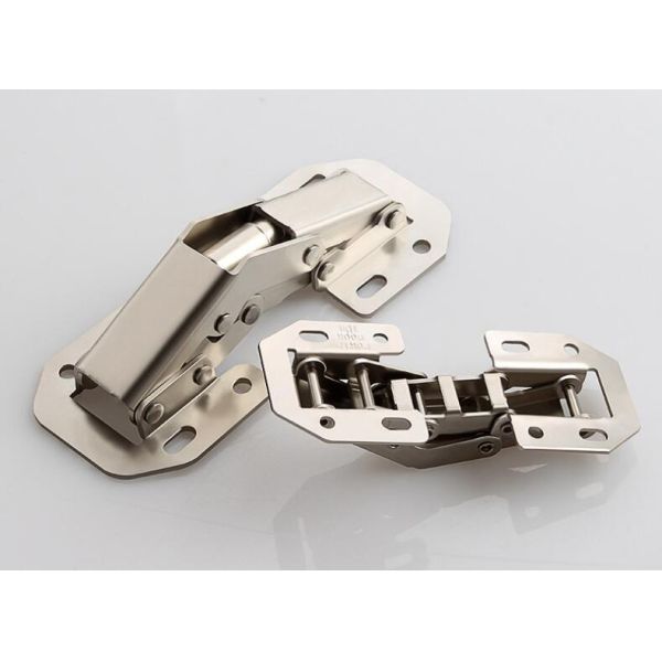 Hydraulic 1.2mm Thick Cabinet Door Hinges 90 Degree Concealed Aluminum
