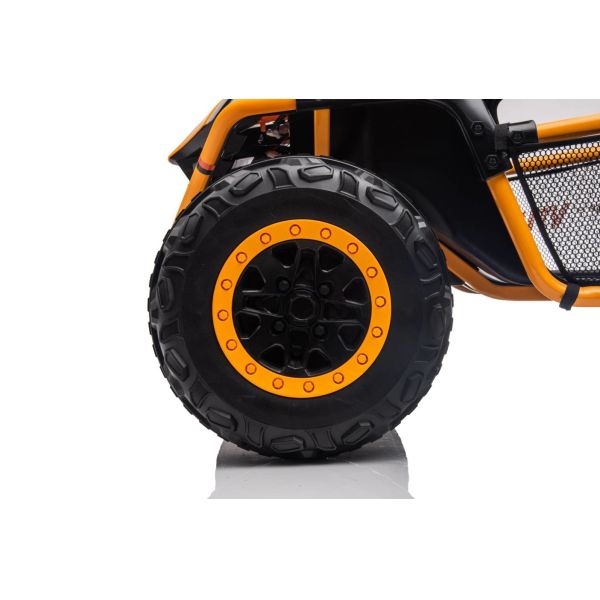 Electric Kids Ride-On Car,Realistic Off-Road UTV, Two Seater Ride on Truck,Horn, Music/ MP3/ ,Green