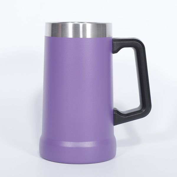 710ml Capacity Wide-mouth Stainless Steel Protein Shaker With Handle For Personalized