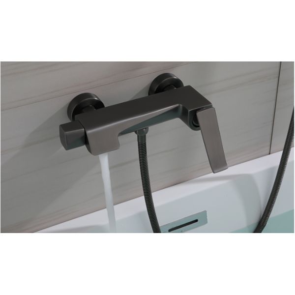 Leakproof OEM Gray Hot Cold Copper Bathtub Faucet