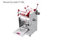 emballage manuel de 300W 300 Pcs/H Tray Sealing Machine Roll Film