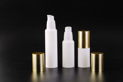da garrafa mal ventilada da bomba de 20ml 30ml garrafa de creme plástica cosmética luxuosa vazia da bomba dos PP