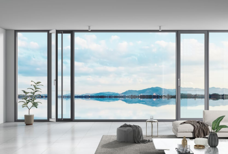 Thermal Break Aluminum Inward Opening Casement Window For Residential Home