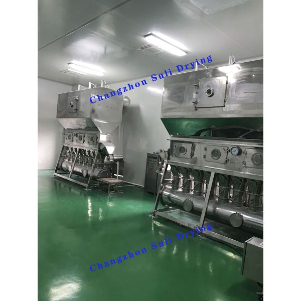 PLC HMI Control System Gas Horizontal Fluidized Bed Dryer For Customized Production And Drying