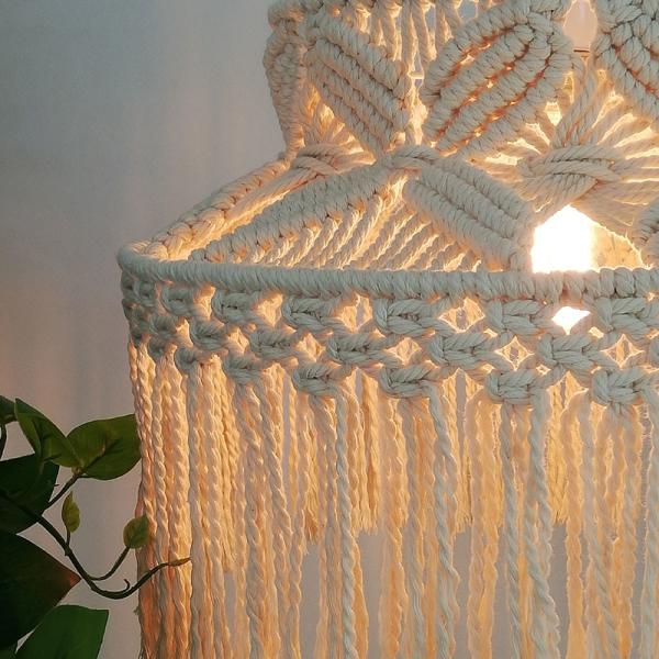 Nordic Bohemian chandelier creative living room LED lamp kitchen bedroom cotton lamp(WH-VP-227)