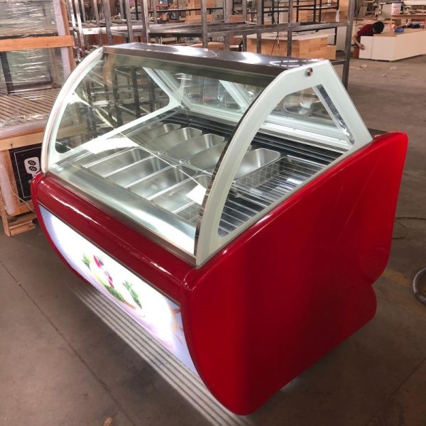 R404a Popsicle Display Freezer Ice Cream Showcase Refrigerated Cabinet
