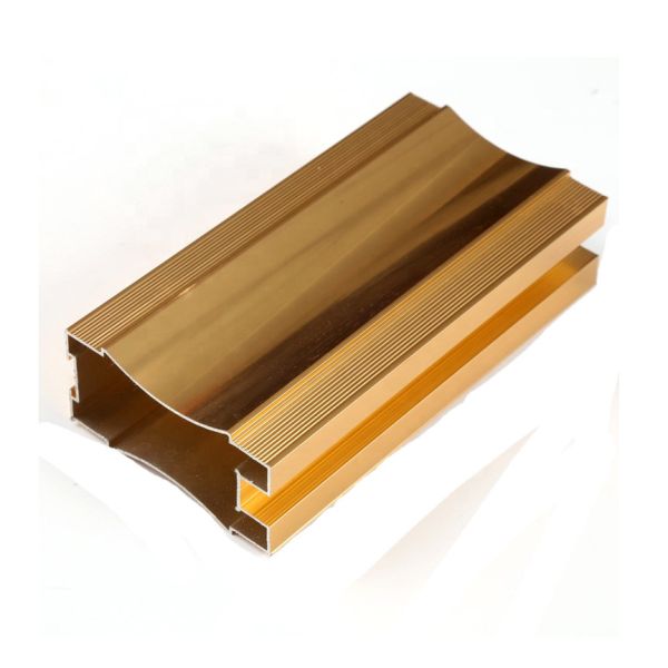 Rose / Golden Anodized Polished aluminum t profile T3-T8 Temper