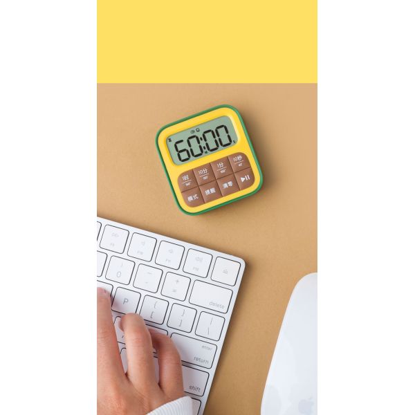 Factory Direct Sale Cube Fruit Timer Desk-Mounted Fashion Table Clock For Bedroom