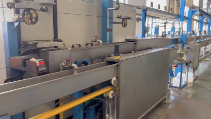 200m/min LSOH/XLPE Photovoltaic Wire Tandem Extruder for One Step Extrusion Production Line