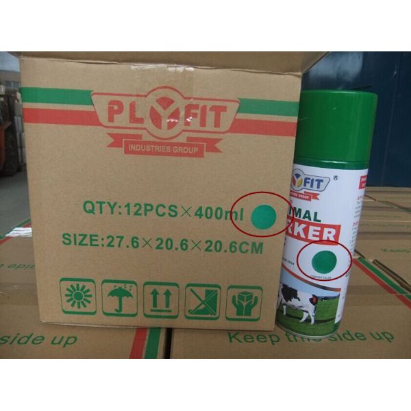 Peinture de marqueur animal à séchage rapide pour le bétail - 400 ml d'aérosol