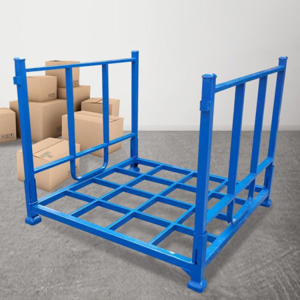 Q235 Steel Cage Pallet Heavy Stacker Rack 1500kg Industrial Warehouse Storage System