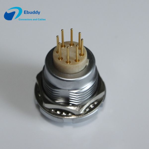 50 IP Rating Lemo B Series Connectors ECG 2-32 Pin Female Socket With PCB / Solder Pin