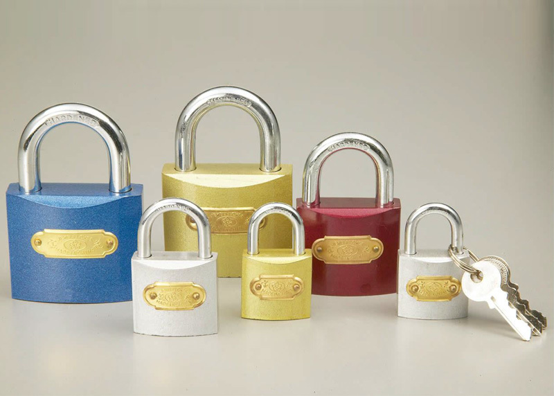 COLOURED IRON PADLOCK