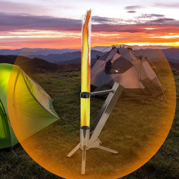 Outdoor Stainless Steel Pellet Burning Stove With High Temperature Resistant Glass