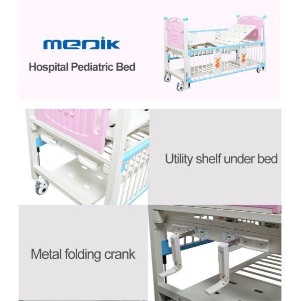 Бакрест 2 кроватей расшатанной розовой больницы педиатрический регулируемый для детей