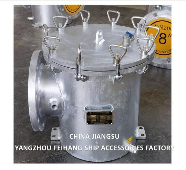 Main Engine Sea Water Strainer Szie-8-Dn200 Carbon Steel Body Stainless Steel Filter