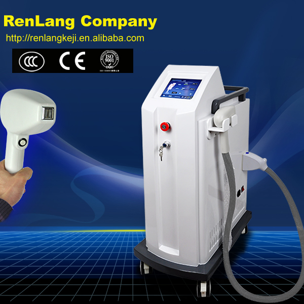600W High Power 808nm Diode Laser Hair Removal Machine with 1-600ms Pulse Width and Water+Air Cooling System