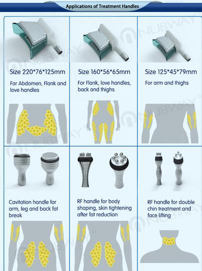 CE / FDA approved 5 treatment handles 10.4 inch screen cool tech fat freezing cryolipolysis