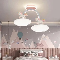 Bedroom Ceiling Lamps Creative Princess Room Little Girl Warm Romantic Butterfly Ceiling Lights(WH-MA-312)