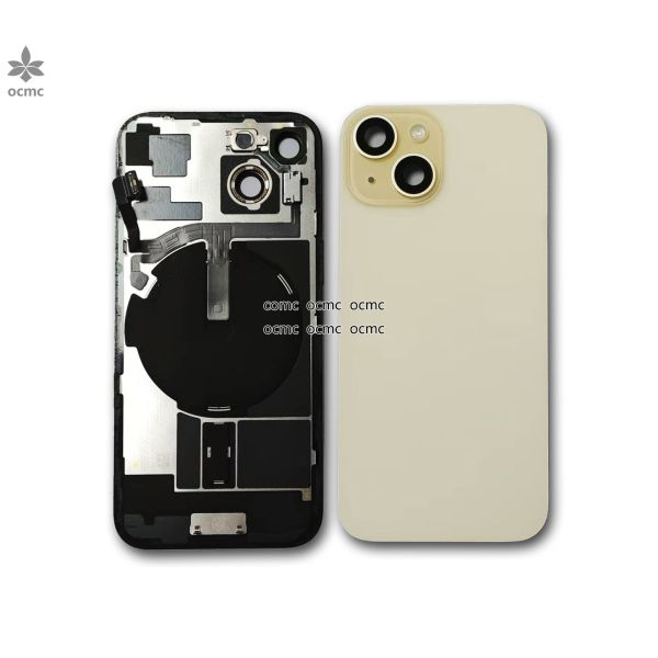 Black Glass Body Back Cover Replacement For IPhone 15 Series Full Original