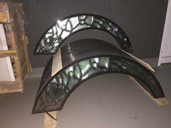 high quality patina caming decorative door  glass 1 thickness