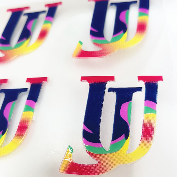 Сияющая заплата силикона ярлыка 3D передачи тепла силикона для Sportswear