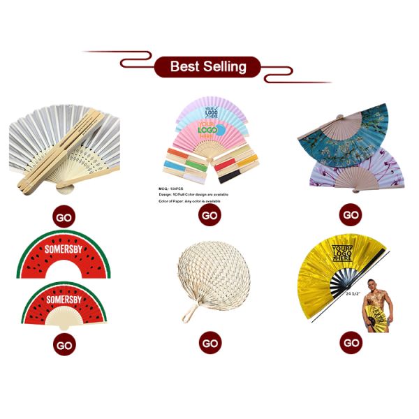 2020 Pure Handmade DIY Heart Shaped Bamboo Woven Summer Cooling Hand Fan