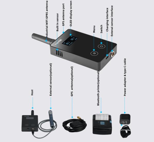 OEM Multifunction Data Logger Intelligent 4G Temperature And Humidity Data Logger