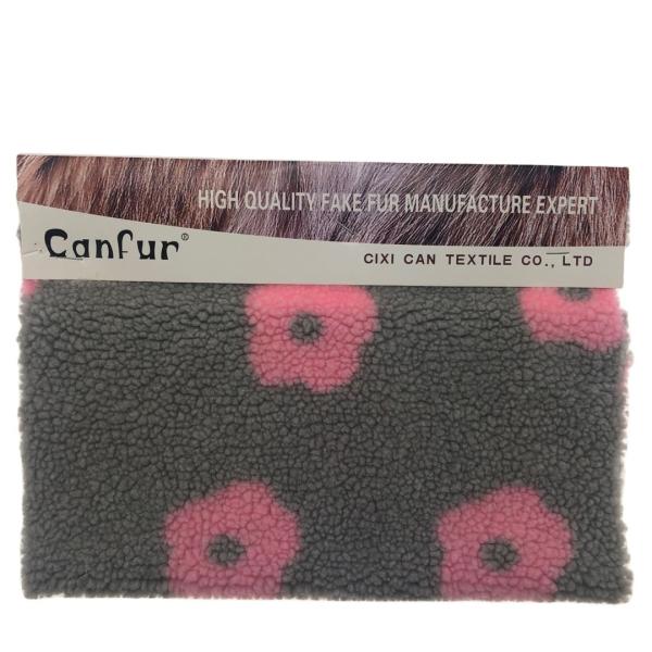 Tecido de Jacquard Sherpa de tricô personalizado para os requisitos do cliente