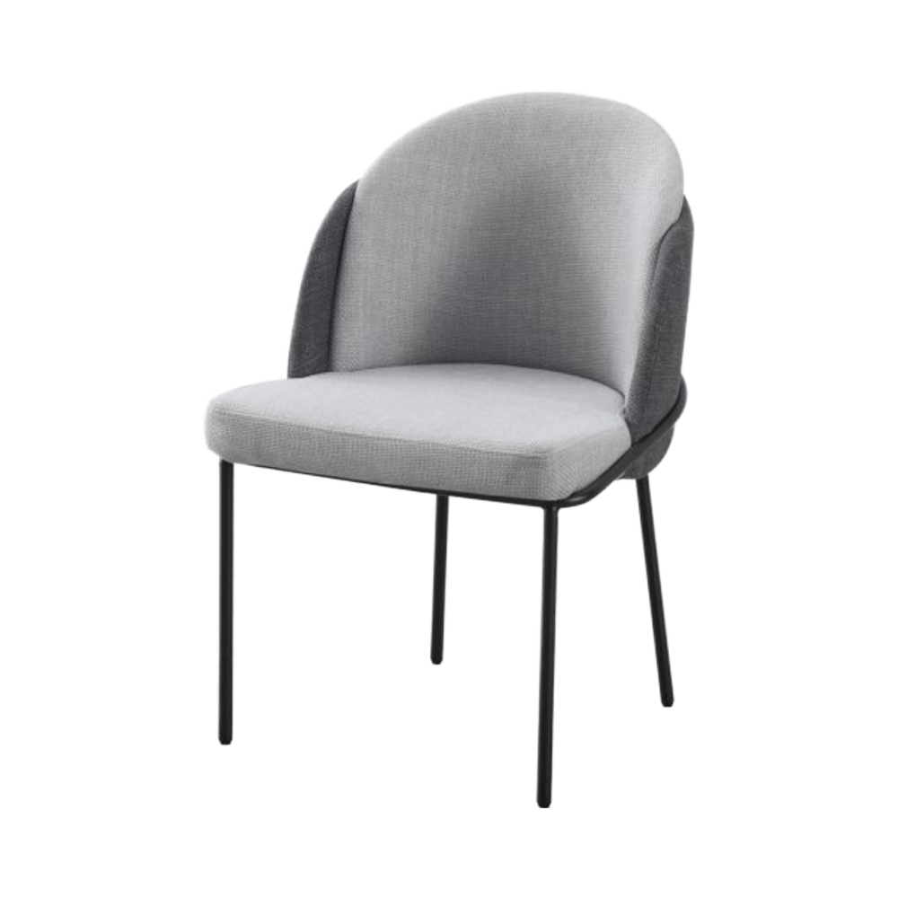 Nordic Modern Fabric Dining Chair with Soft Cushion Eco-Friendly Upholstered Backrest for Home Bar Apartment Use