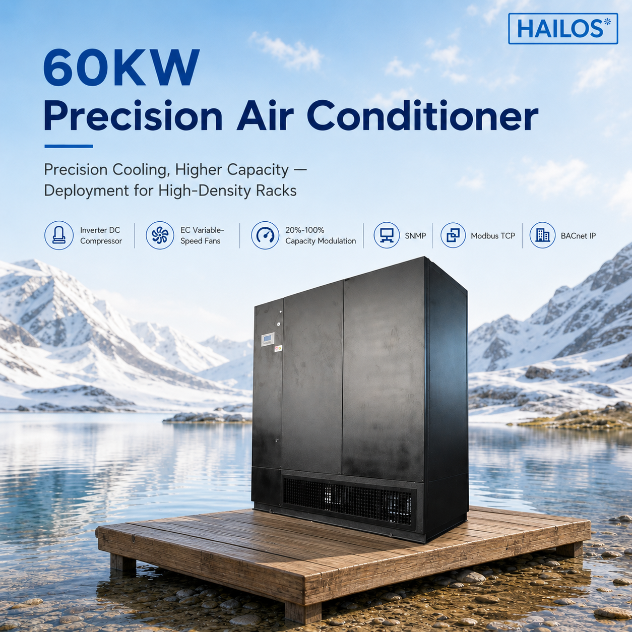 Downflow Precision AC Unit Computer Room Air Conditioner 220V 60Hz