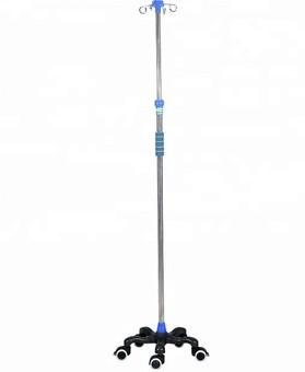 Movable Hospital Use Stainless Steel IV Stand Aluminum Alloy Cheap IV Pole