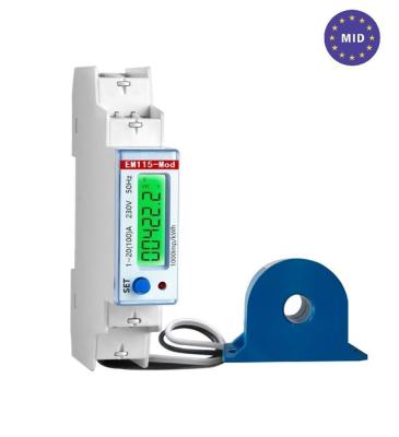 Digital Clear Green Backlight Display Single Phase Bi-Directional Energy Meter