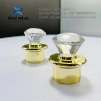 Parafusos de cor personalizados Diamante Cobertura de tampa de prata,Cobre de ouro para garrafas cosméticas