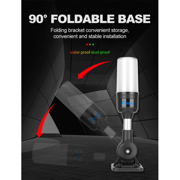 Luz indicadora de torre de material ABS DC 24V RYG con zumbador incorporado, larga vida útil de 70000 horas