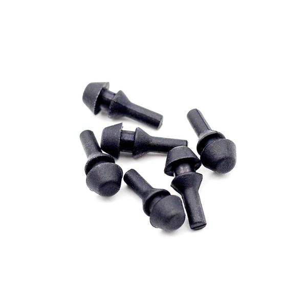 Black FKM HNBR Rubber Cap Plugs Heat Resistance Rubber Blanking Caps