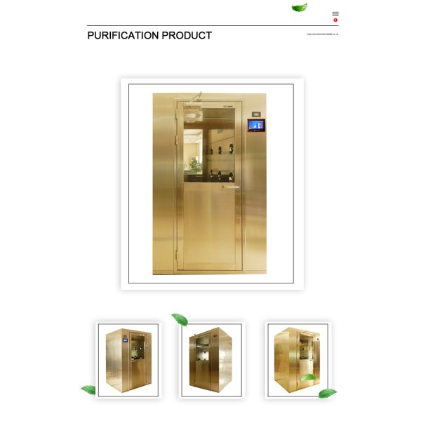 Ss304 Nozzle Air Shower Cleanroom 1.5kw Air Shower Hepa Filter