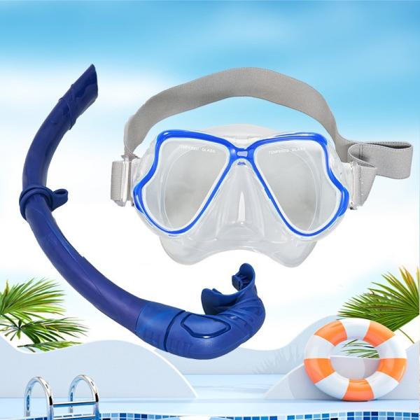 High Definition Anti Fog Diving Mask Knitted Silicone Head Mounted Dult Snorkeling Mask