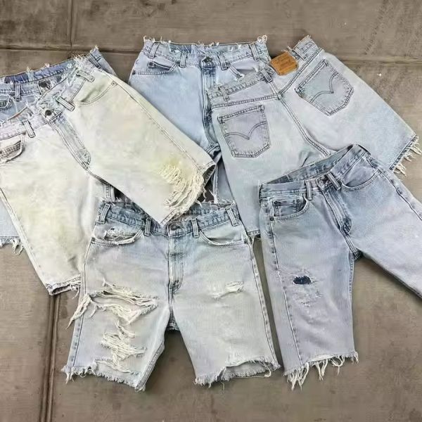Fabricantes personalizados pantalones vaqueros de lujo calzoncillos Y2k Acid Wash ropa de calle pantalones vaqueros de lujo rasgados pantalones vaqueros de jeans calzoncillos para hombres