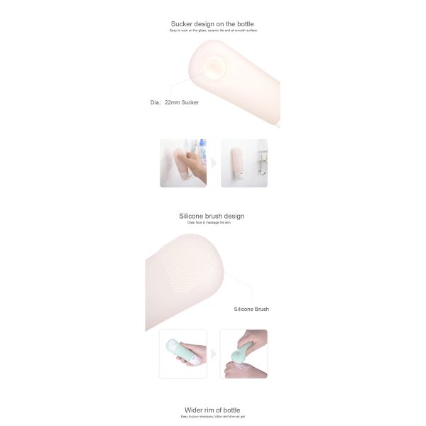 Squeezable перемещение силикона разливает набор по бутылкам с чашкой всасывания